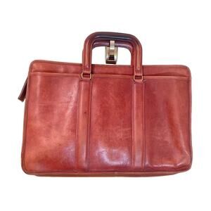 70's Bonnie Cashin Coach Leather Briefcase Bag No 0805-223 USA Made Satchel